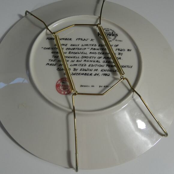 Vintage Decorative Plates Two Norman Rockwell &  One John Silver - Picture 6 of 6